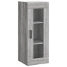 Aparador alto madera contrachapada gris Sonoma 34.5x34x180 cm 5
