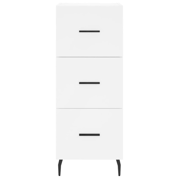 Aparador alto madera contrachapada blanco 34.5x34x180 cm M 5