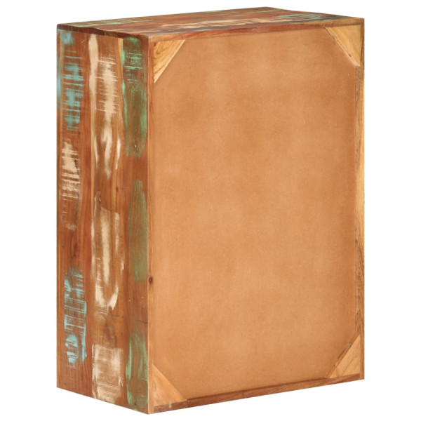 Aparador de madeira maciça reciclada 55x33x75 cm M 5