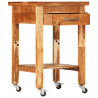 Carrito de cocina madera maciza de acacia 55x55x89 cm 3