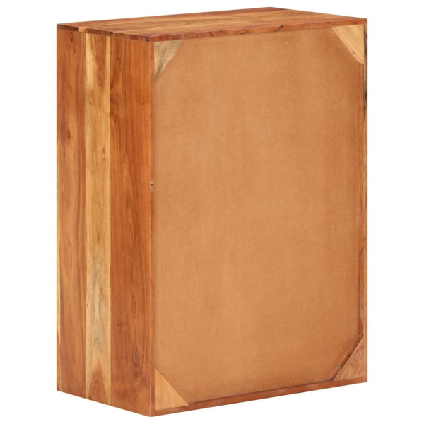 Aparador de madera maciza de acacia 55x35x75 cm M 5