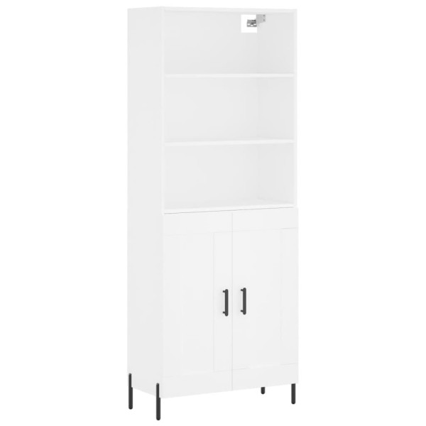 Armário alto 69.5x34x180 cm derivados de madeira branco M 2