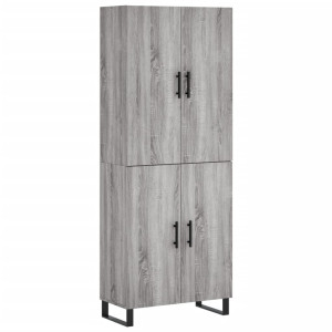 Armário alto 69.5x34x180 cm derivados de madeira sonoma cinza H