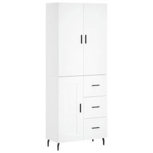 Arredondamento de madeira branca 69.5x34x180 cm H