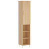 Aparador de madera contrachapada roble Sonoma 34.5x34x180 cm 2