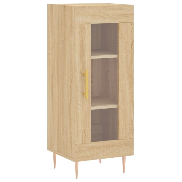Aparador de madera contrachapada roble Sonoma 34.5x34x180 cm M 5