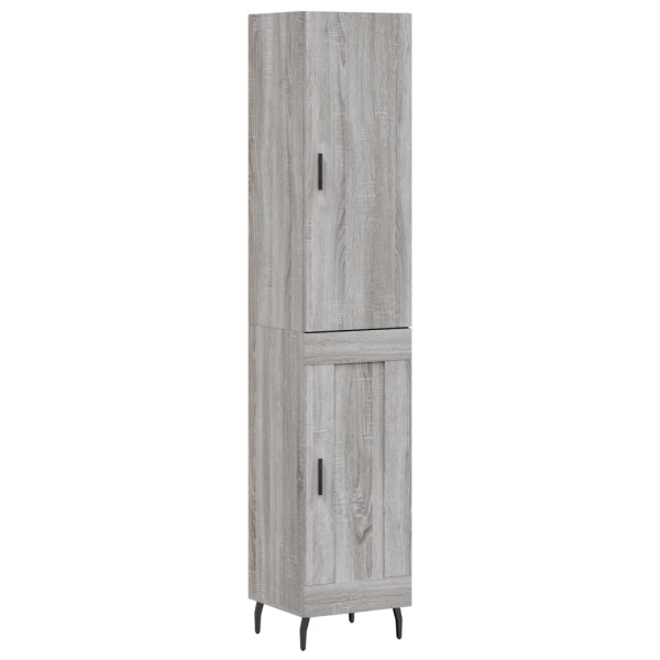 Aparador alto madera contrachapada gris Sonoma 34.5x34x180 cm M 2
