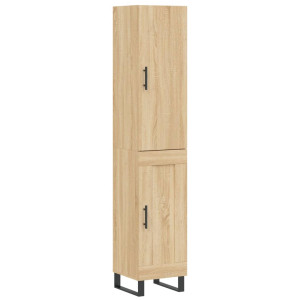 Aparador de madera contrachapada roble Sonoma 34.5x34x180 cm H