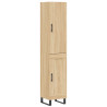 Aparador de madera contrachapada roble Sonoma 34.5x34x180 cm 2