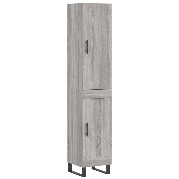 Aparador alto madera contrachapada gris Sonoma 34.5x34x180 cm M 2
