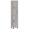 Aparador alto madera contrachapada gris Sonoma 34.5x34x180 cm 2