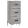 Aparador alto madera contrachapada gris Sonoma 34.5x34x180 cm 5