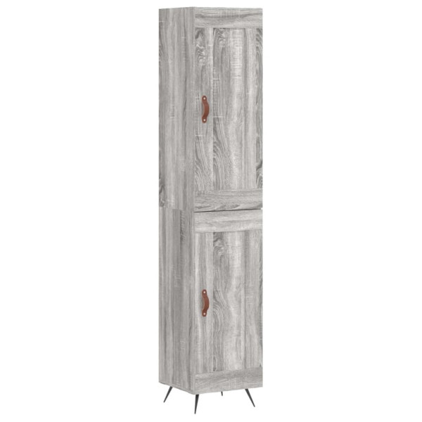 Aparador alto madera contrachapada gris Sonoma 34.5x34x180 cm M 2