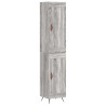 Aparador alto madera contrachapada gris Sonoma 34.5x34x180 cm 2
