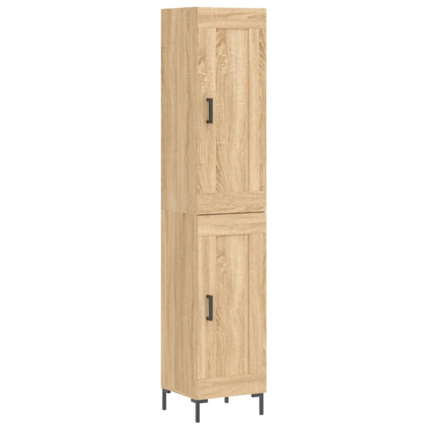 Aparador de madera contrachapada roble Sonoma 34.5x34x180 cm M 2