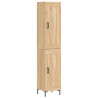 Aparador de madera contrachapada roble Sonoma 34.5x34x180 cm 2