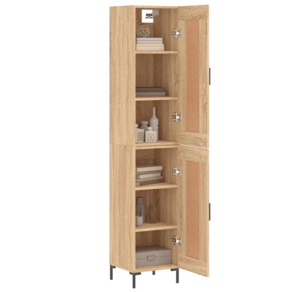 Aparador de madera contrachapada roble Sonoma 34.5x34x180 cm M 3