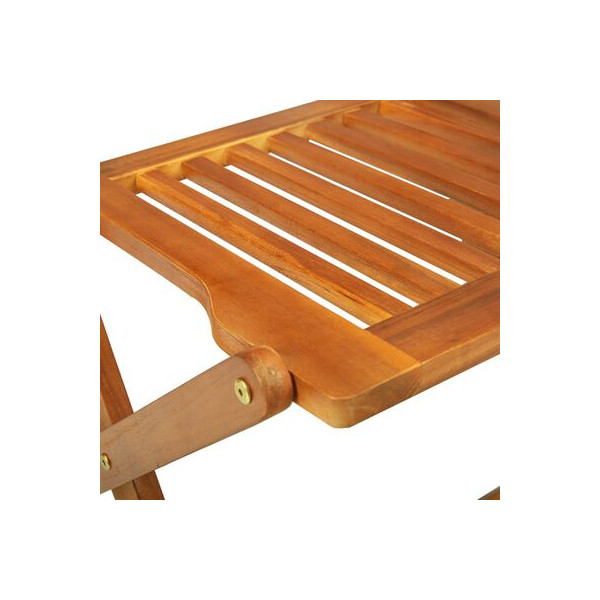 Set de comedor de jardín 9 piezas madera maciza de acacia M 5