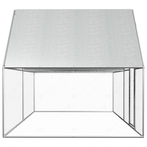 Gallinero de acero galvanizado 4x2x2 m M 3