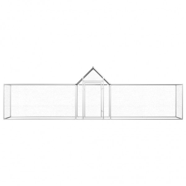 Galinheiro 5x1x1.5 m aço galvanizado M 2