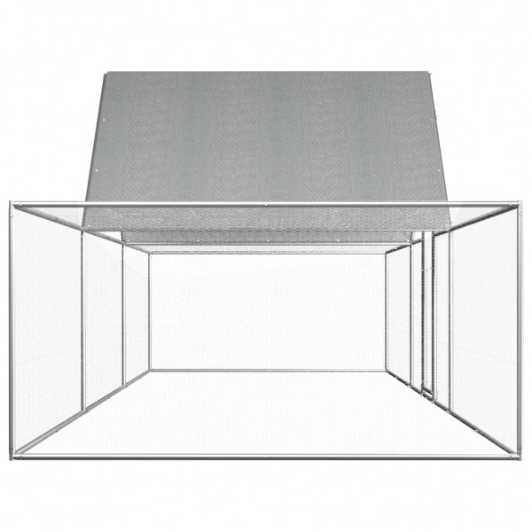 Gallinero de acero galvanizado 6x2x2 m M 3