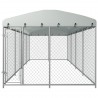 Canil de exterior com telhado 7.6x3.8x2.3 m 2