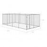 Canil de exterior 7.6x3.8x1.9 m 5