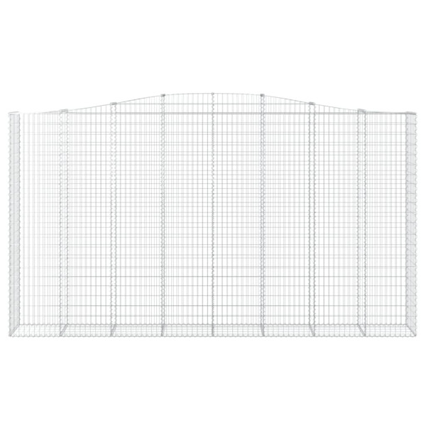Cestos gabião arqueados 7pcs 400x50x220/240cm ferro galvanizado M 4