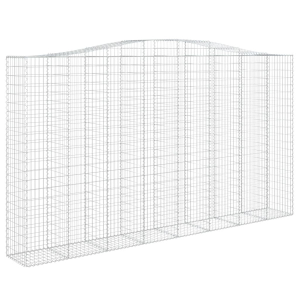 Cestos gabião arqueados 9pcs 400x50x220/240cm ferro galvanizado M 3