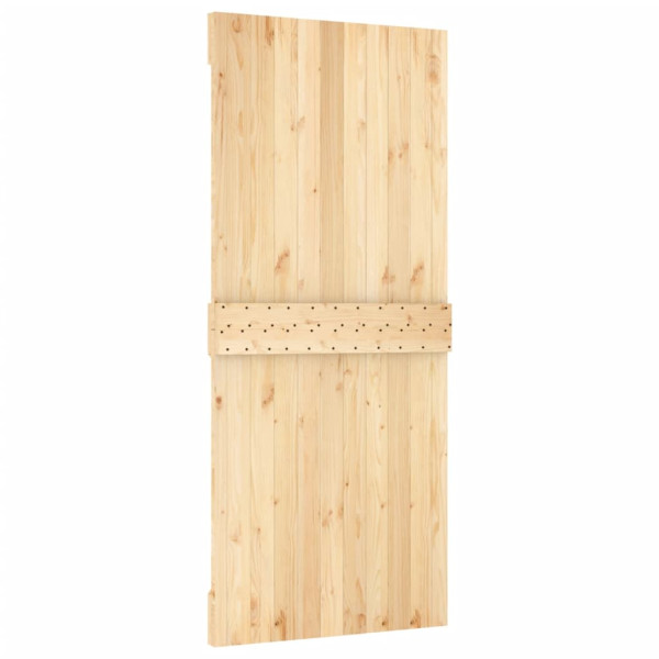 Puerta corredera con herrajes madera maciza de pino 90x210 cm M 5