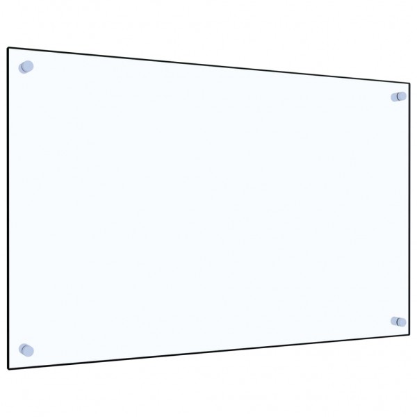 Protector contra salpicaduras cocina vidrio templado 80x50 cm D