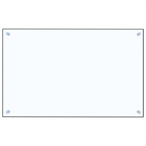 Painel anti-salpicos cozinha 80x50 cm vidro temp. transparente H