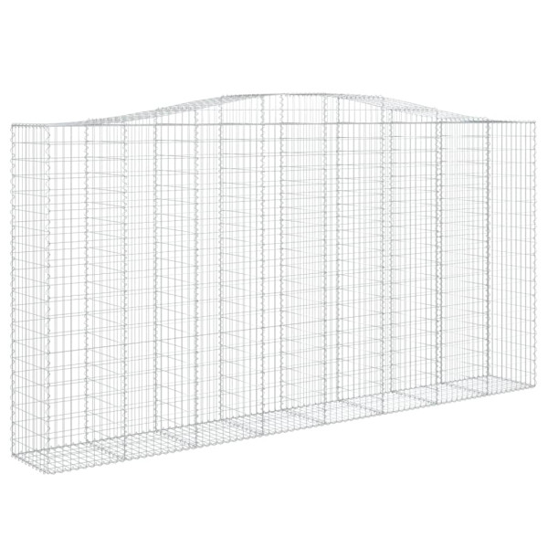Cestos gabião arqueados 7pcs 400x50x200/220cm ferro galvanizado M 3