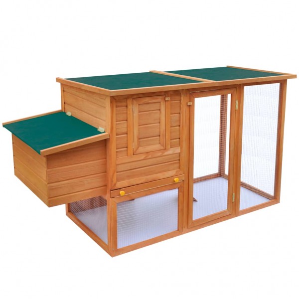 Gallinero de madera con 1 jaula para huevos M 4