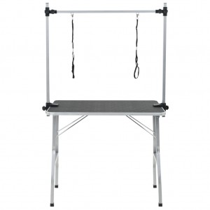 Mesa de baño para perros. gatos y mascotas ajustable 2 lazos H