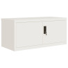 Armario archivador acero blanco 90x40x110 cm 3