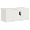 Armario archivador acero blanco 90x40x130 cm 3