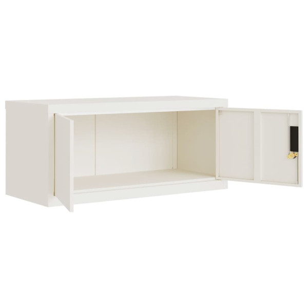Armario archivador acero blanco 90x40x130 cm M 5