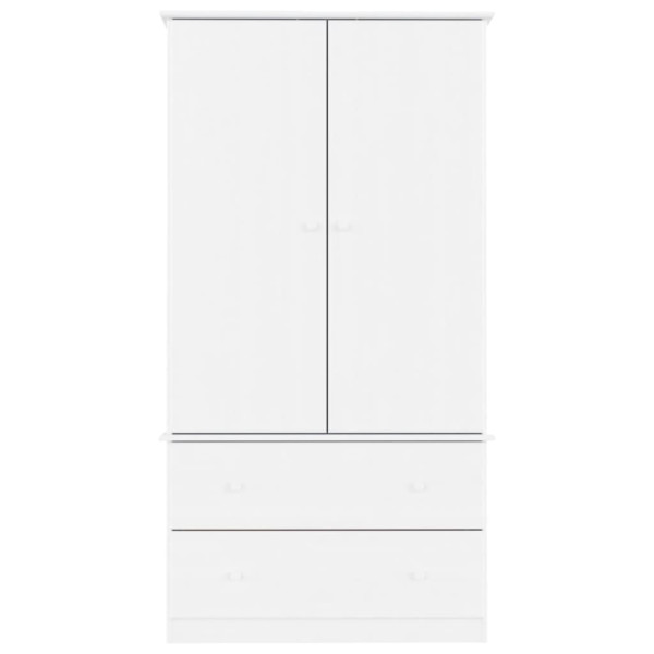 Roupeiro ALTA 90x55x170 cm madeira de pinho maciça branco M 4