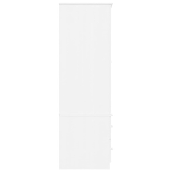 Roupeiro ALTA 90x55x170 cm madeira de pinho maciça branco M 5