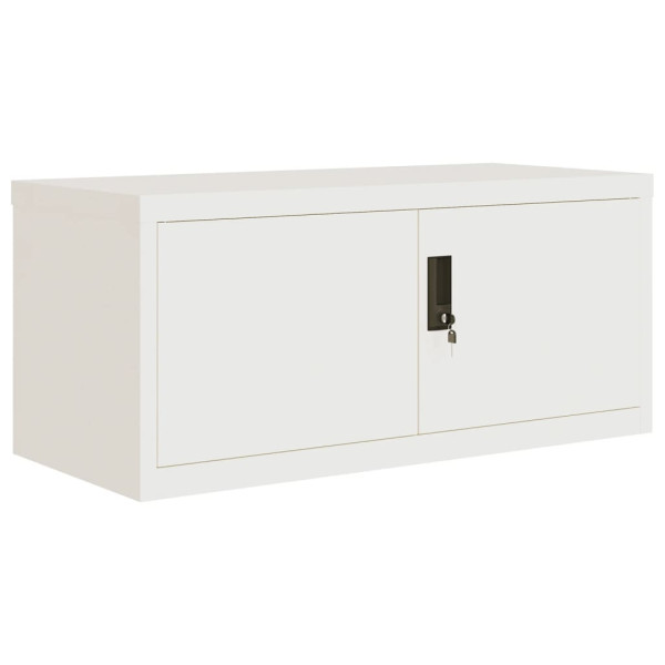 Armario archivador de acero blanco 90x40x240 cm M 3