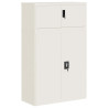 Armario archivador de acero blanco 90x40x145 cm 2