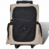 Carrito trolley plegable multiusos para mascotas beige 2