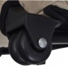 Carrito trolley plegable multiusos para mascotas beige 5