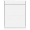 Mueble zapatero ALTA madera maciza de pino blanco 77x35x96 cm 4