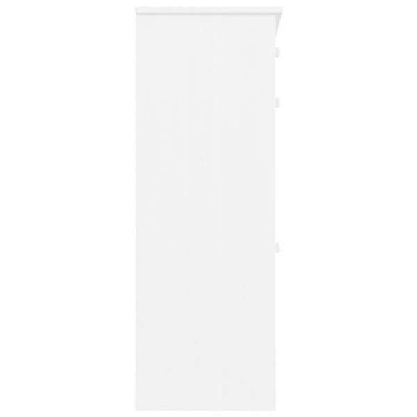 Mueble zapatero ALTA madera maciza de pino blanco 77x35x96 cm M 5