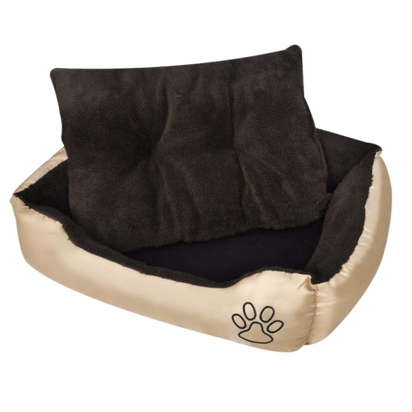 Cama para perro con cojín acolchado talla M D