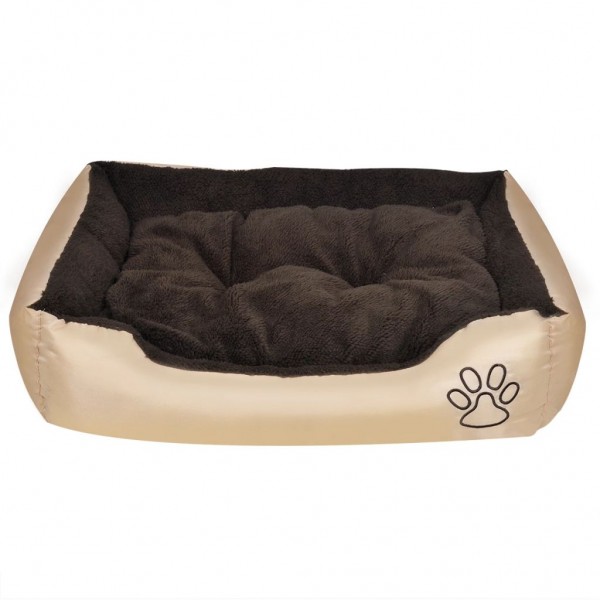 Cama para perro con cojín acolchado talla L M 4