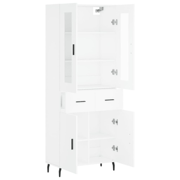 Armário alto 69.5x34x180 cm derivados de madeira branco M 4