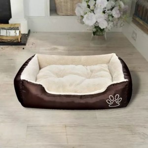 Cama para cães quente com almofadão acolchoado S H